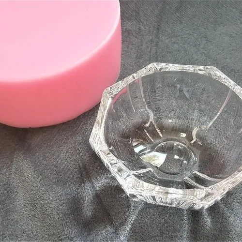 1 moule silicone mini pot de fleur octogone 9cm cactus succulent pour plâtre cire savon résine argile polyester béton wepam k741