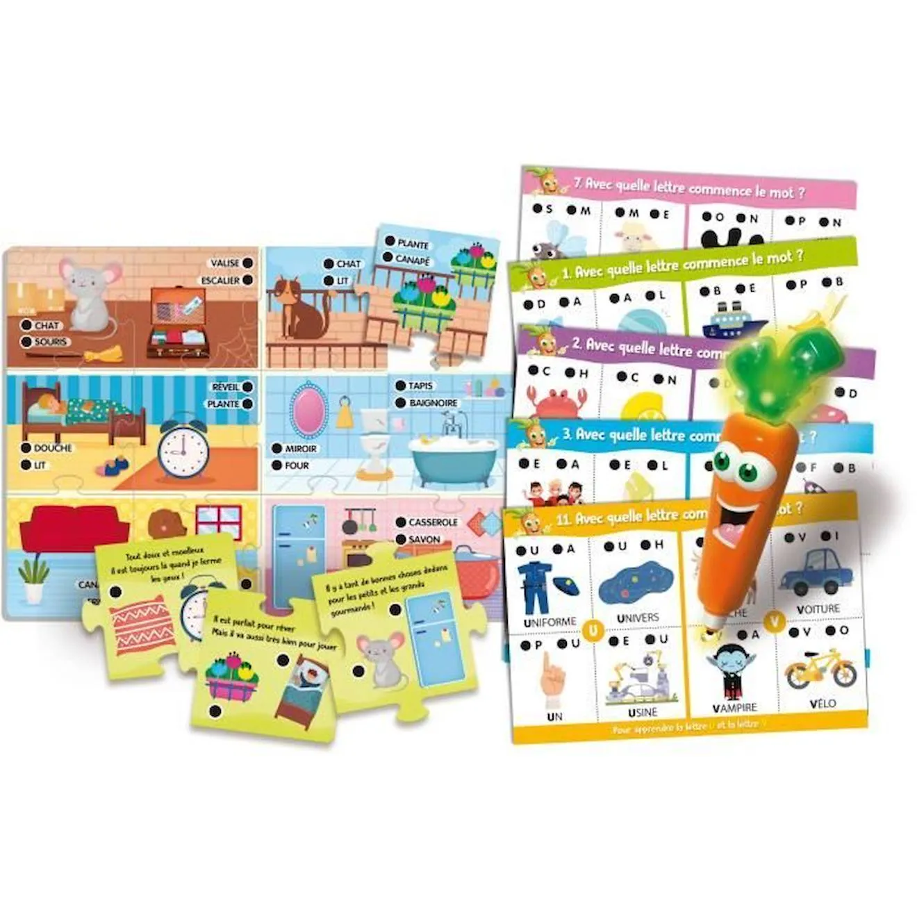 ABC & premiers mots - Carotina - abécédaire interactif - LISCIANI orange - Lisciani Giochi
