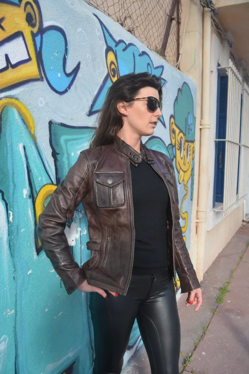 Blouson en cuir