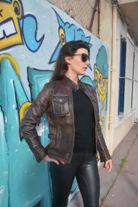 Blouson en cuir
