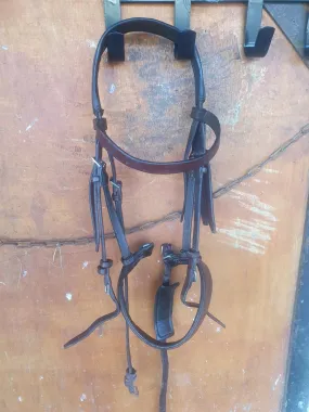 Bridon cheval cuir fait main