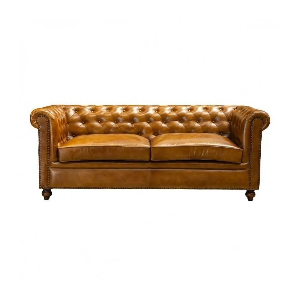 Canapé chesterfield en cuir
