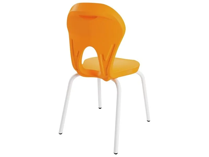 CHAISE COQUE Easy 4 pieds métal