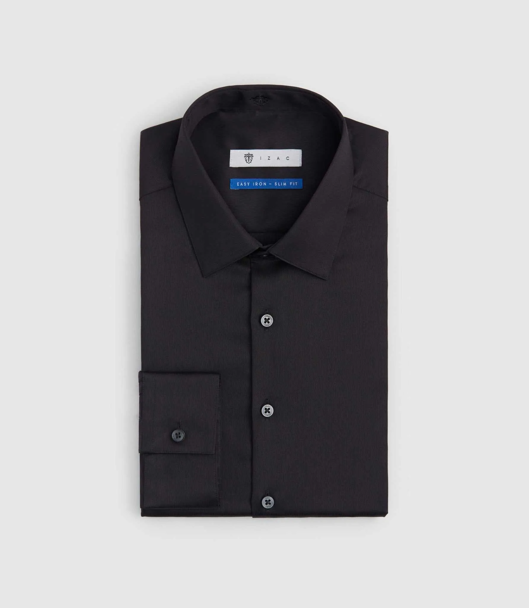 Chemise Easy Iron coton noir 