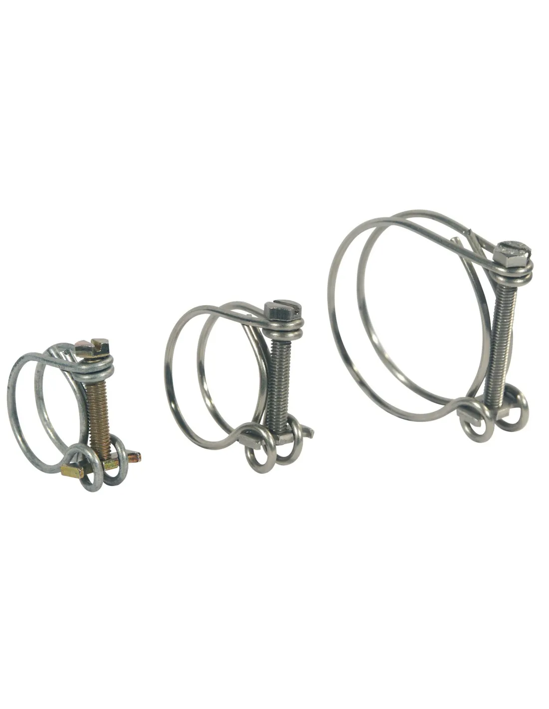 colliers fils inox pour tuyau diam. 25 mm