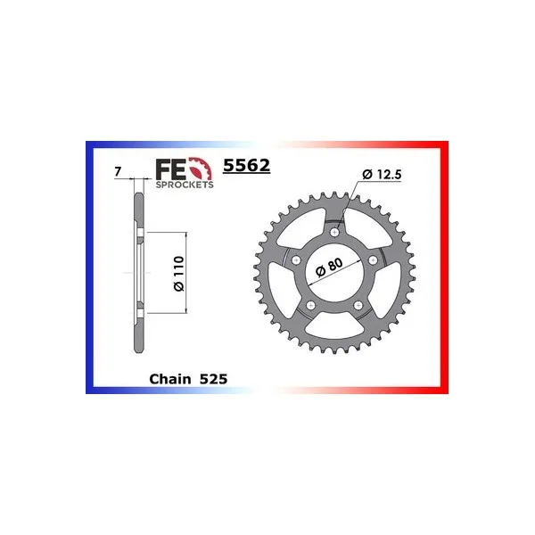 CRF.1100.L AFRICA TWIN '20/22 16X42 RK525FEX *