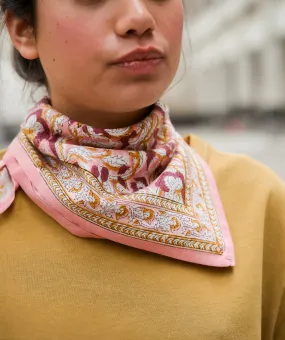Foulard petit format - Jaya rose blush - Bëllemme