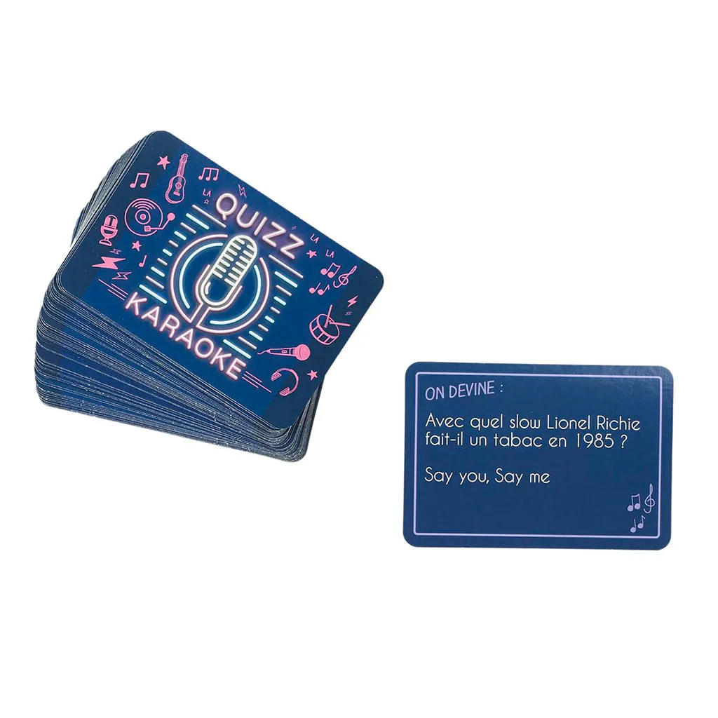 Jeu de cartes Quizz Karaoké 