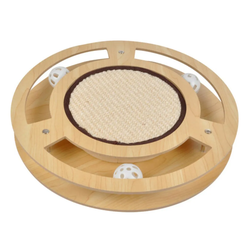 Jeu interactif pour chat "griffoir & tunnel" 33cm naturel