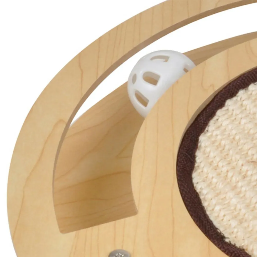 Jeu interactif pour chat "griffoir & tunnel" 33cm naturel