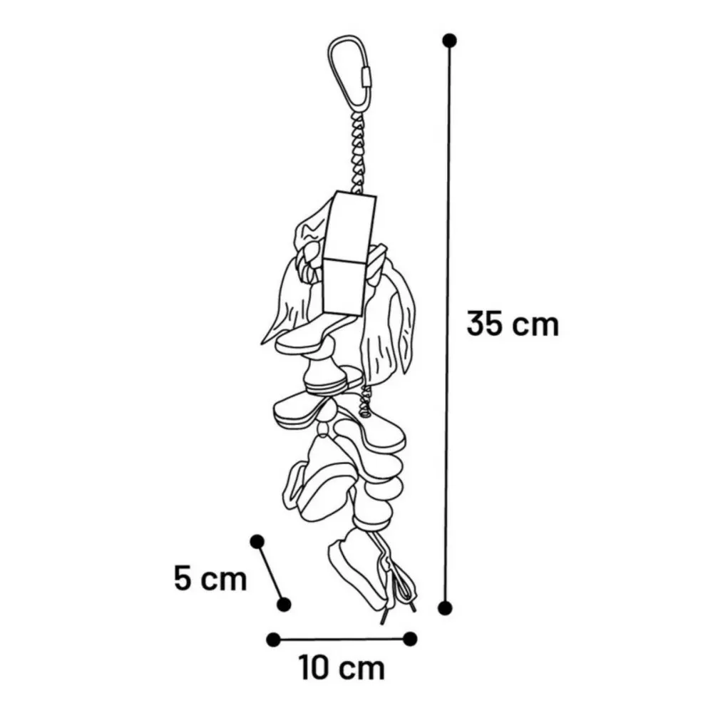 Jouet boko 35 cm pour perruches