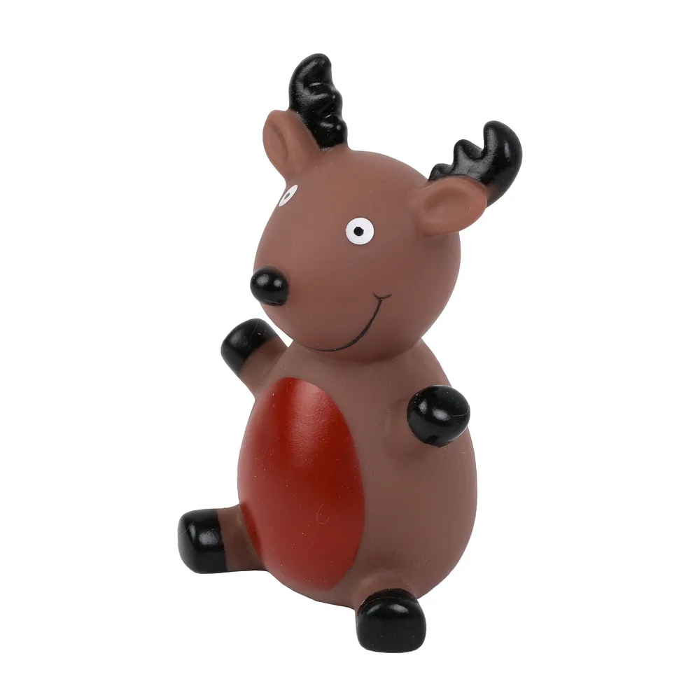 Jouet chien vinyl cerf avec sifflet