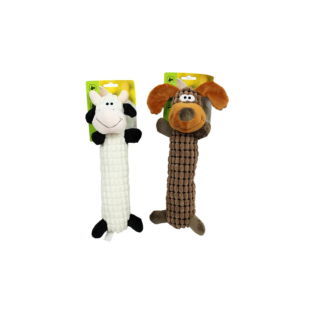 Jouet peluche animaux long corps pour chien 30cm 