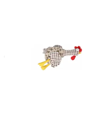 Jouet peluche coq brun pour chien - Magenta