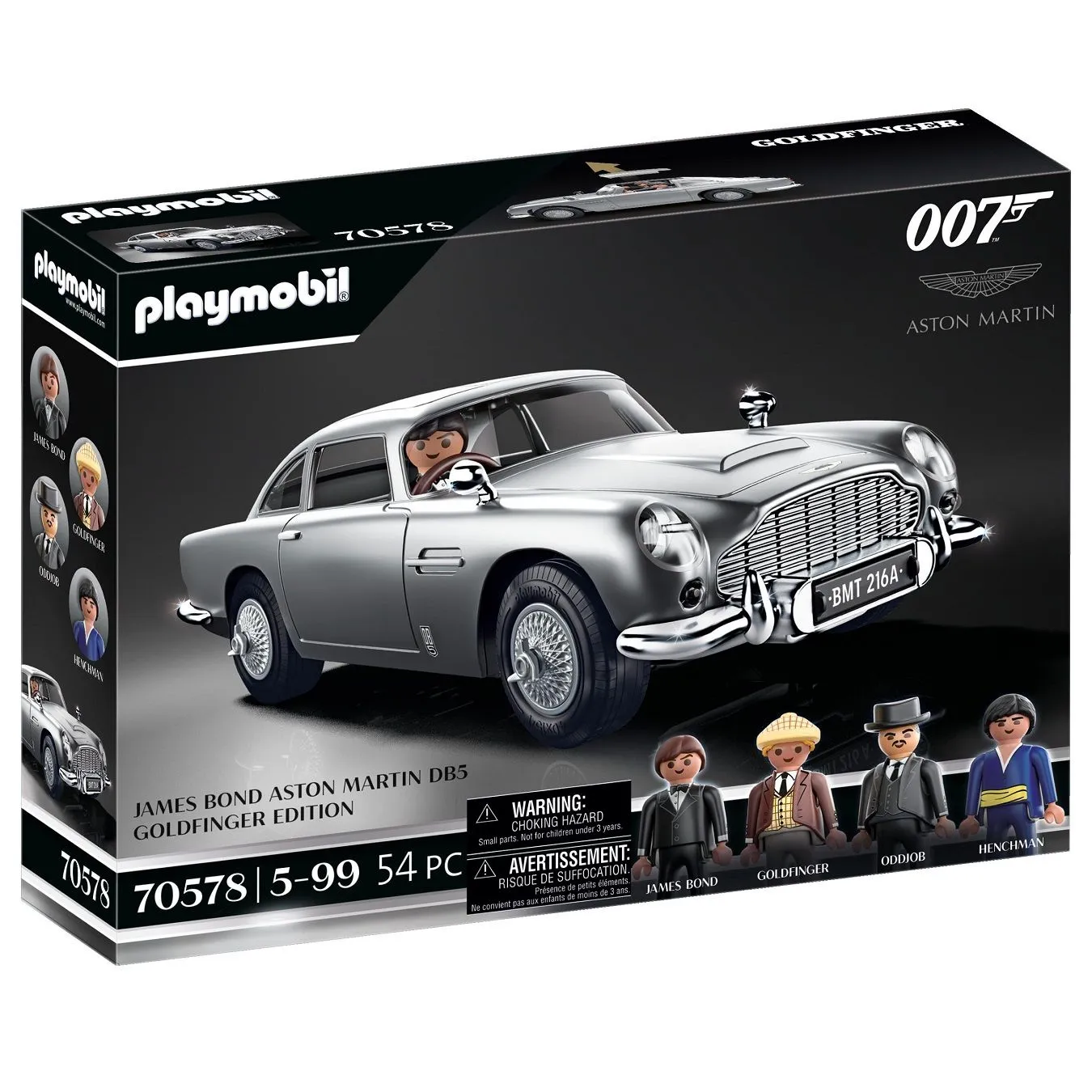 Jouet PLAYMOBIL James Bond Aston Martin Goldfinger
