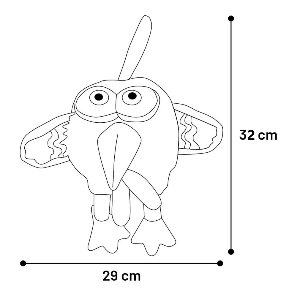 Jouet poule eya 32 cm pour chien