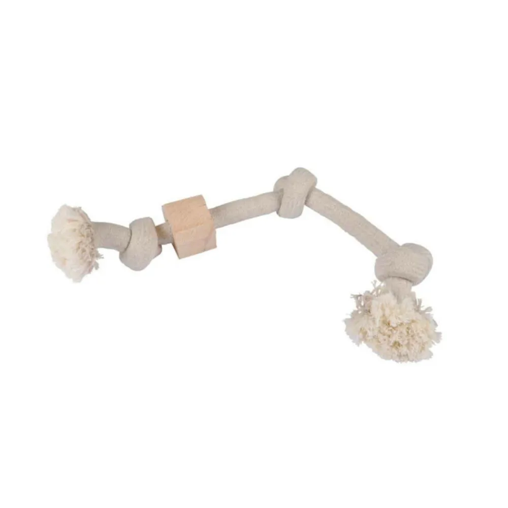 Jouet pour chien "corde 3 nœuds" 48cm naturel