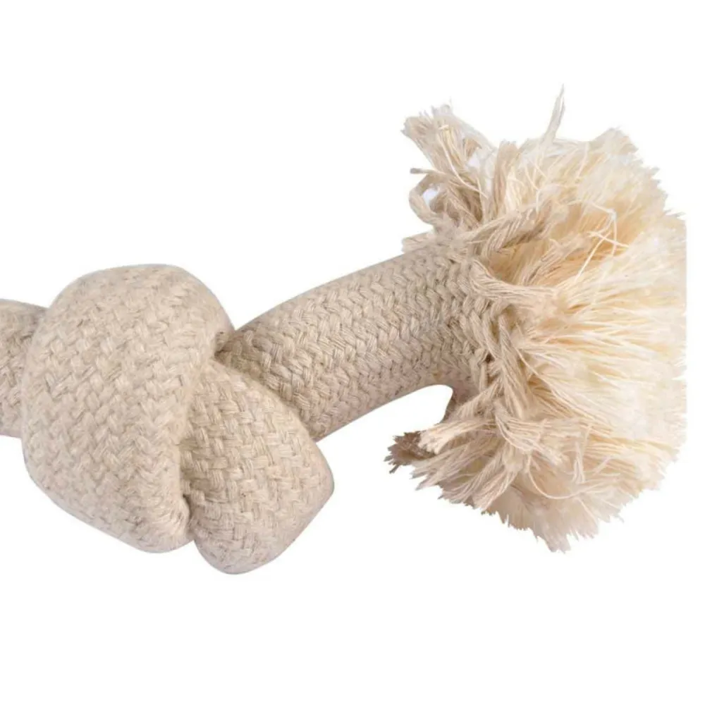 Jouet pour chien "corde 3 nœuds" 48cm naturel