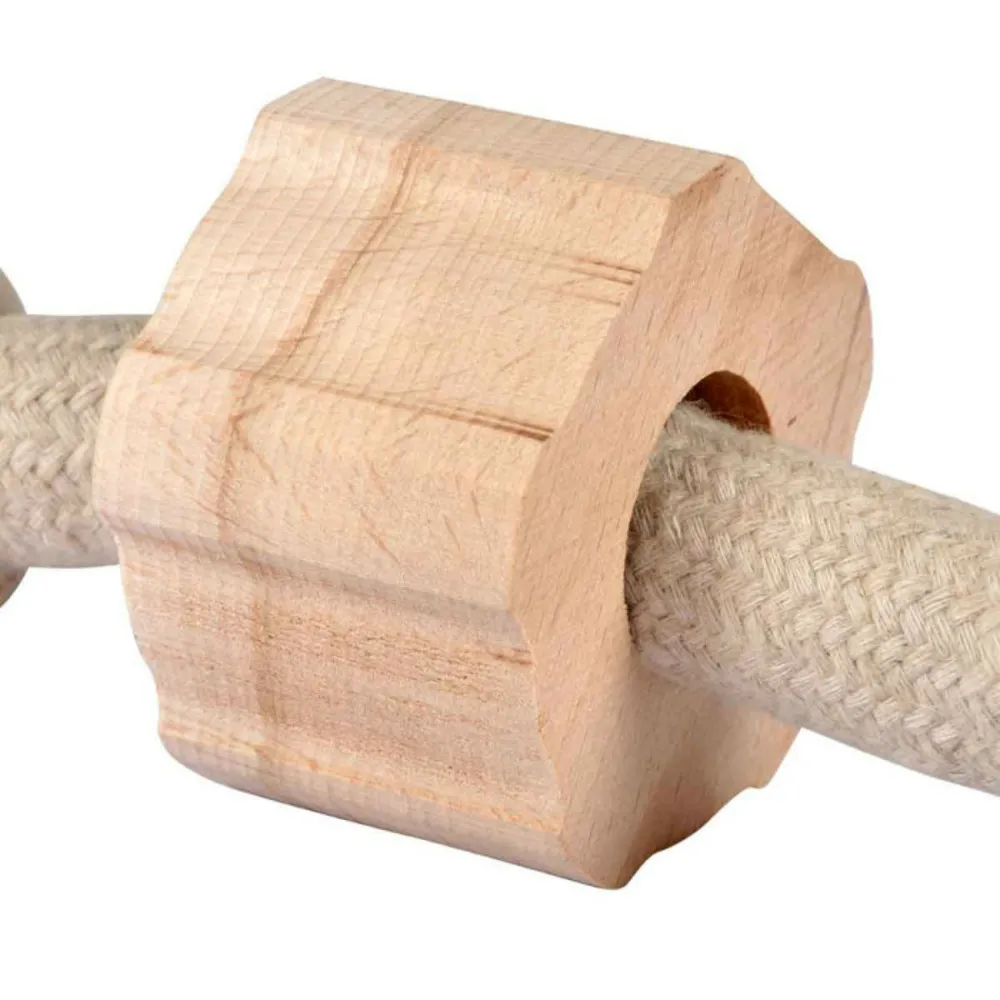 Jouet pour chien "corde 3 nœuds" 48cm naturel