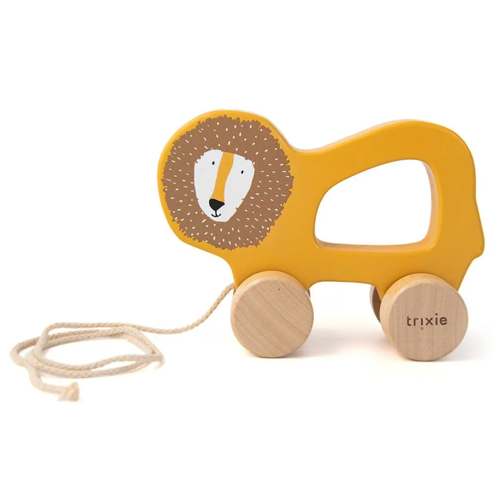 Jouet à tirer en bois