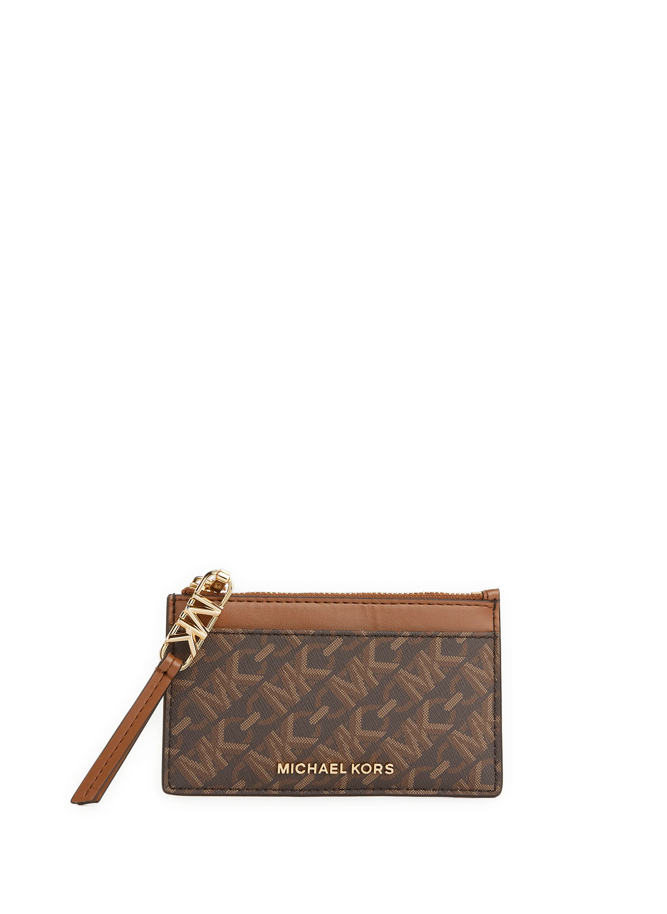 MMK  Porte-cartes imprimé monogramme - Marron