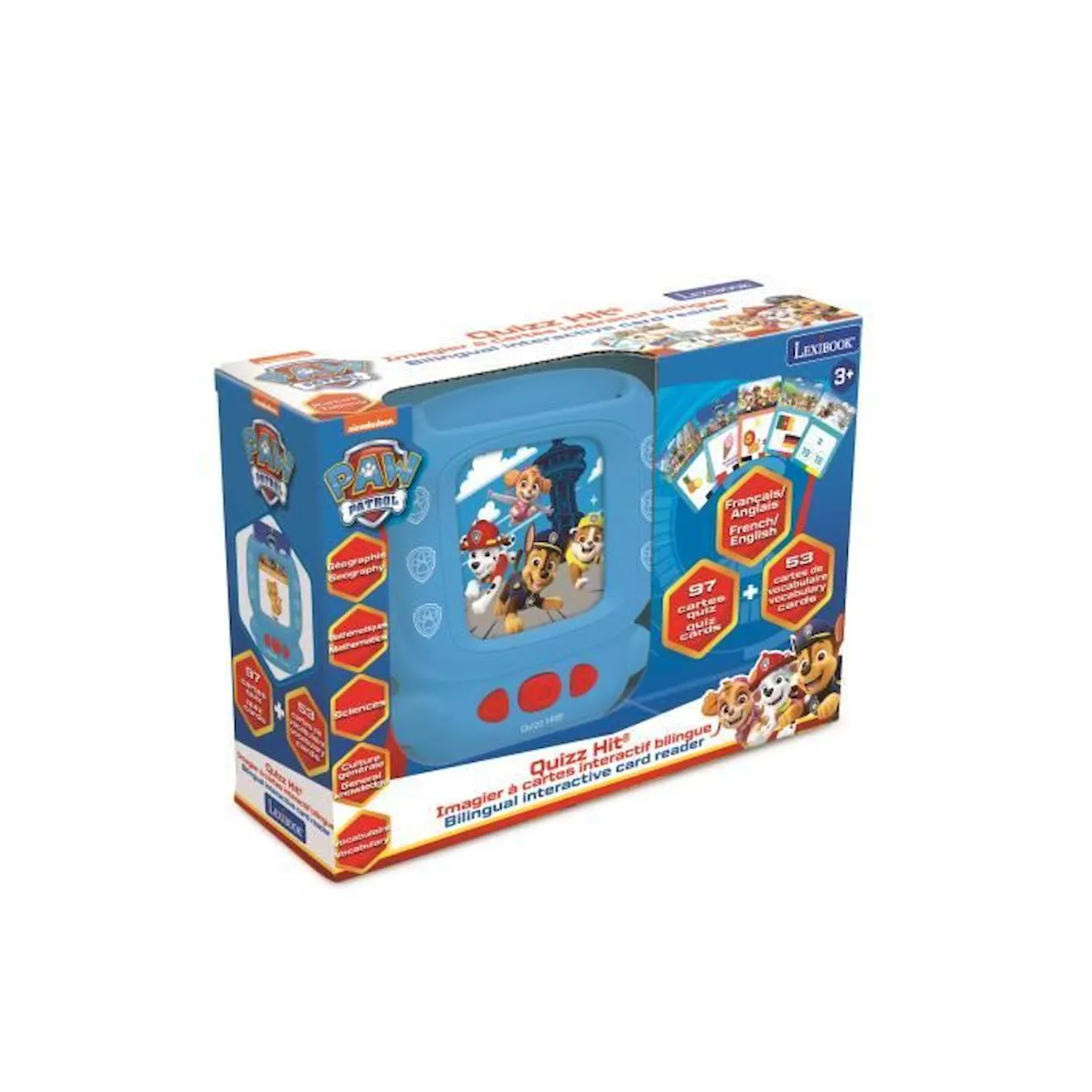 Mon lecteur de cartes interactif bilingue La Pat’ Patrouille bleu - Lexibook