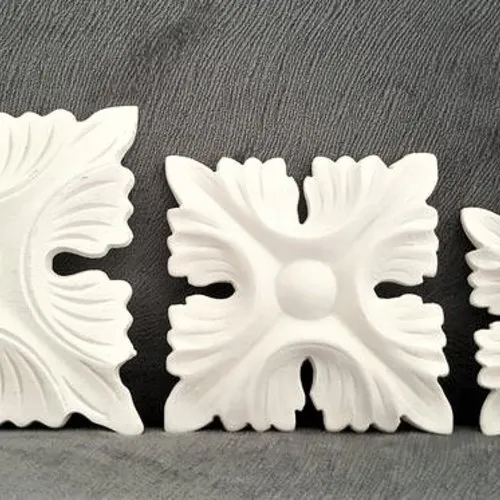 Moule silicone applique murale grande 11cm déco feuilles carré pour fimo plâtre wepam résine cire savon argile polyester k670 4f