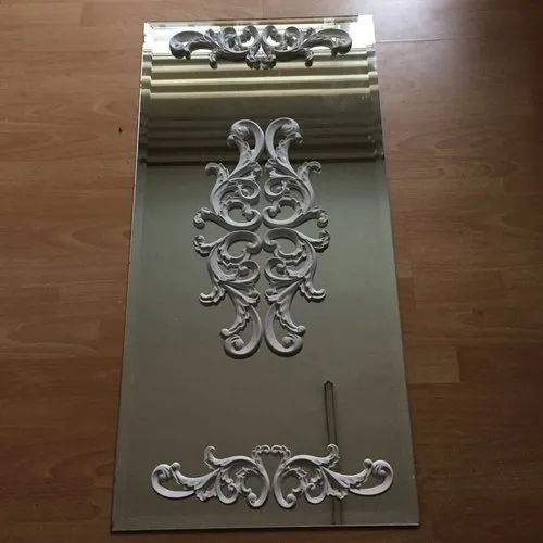 Moule silicone applique murale symétriques 20cm déco bordure pour porte fimo plâtre wepam résine cire savon argile k099 2f450