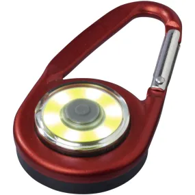 Mousqueton avec lampe COB Eye Rouge