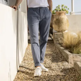 Pantalon elastique bleu DREUILLE - FAGUO