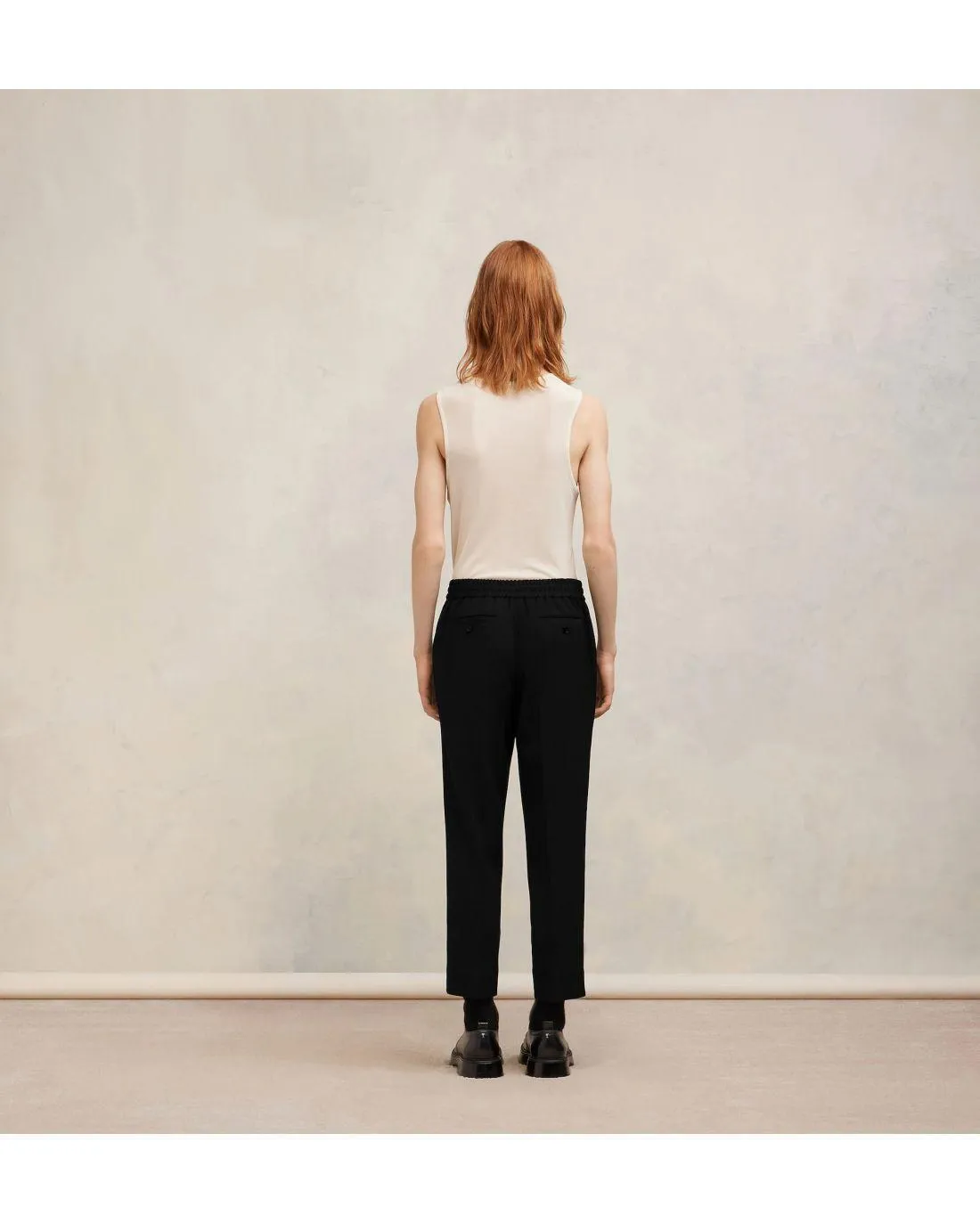 PANTALON TAILLE ELASTIQUE NOIR - Ami | Chez Maman Rouen
