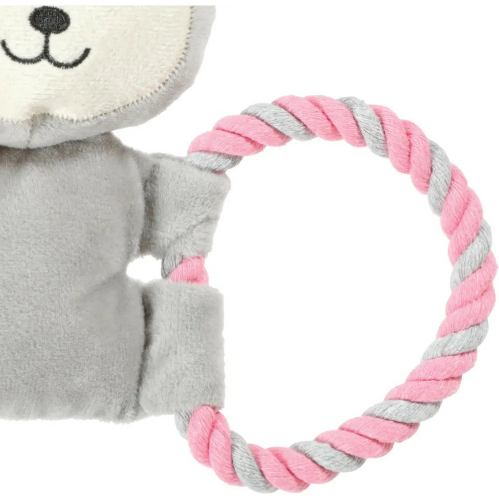 Peluche maxou corde 18 cm jouet pour chiots
