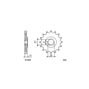 PIGNON 350S2/Z400S3/400KH 15 530