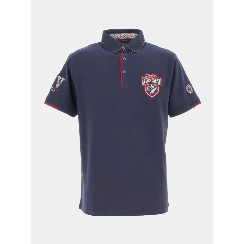 Polo opening match rugby bleu marine homme - Union Black | wimod