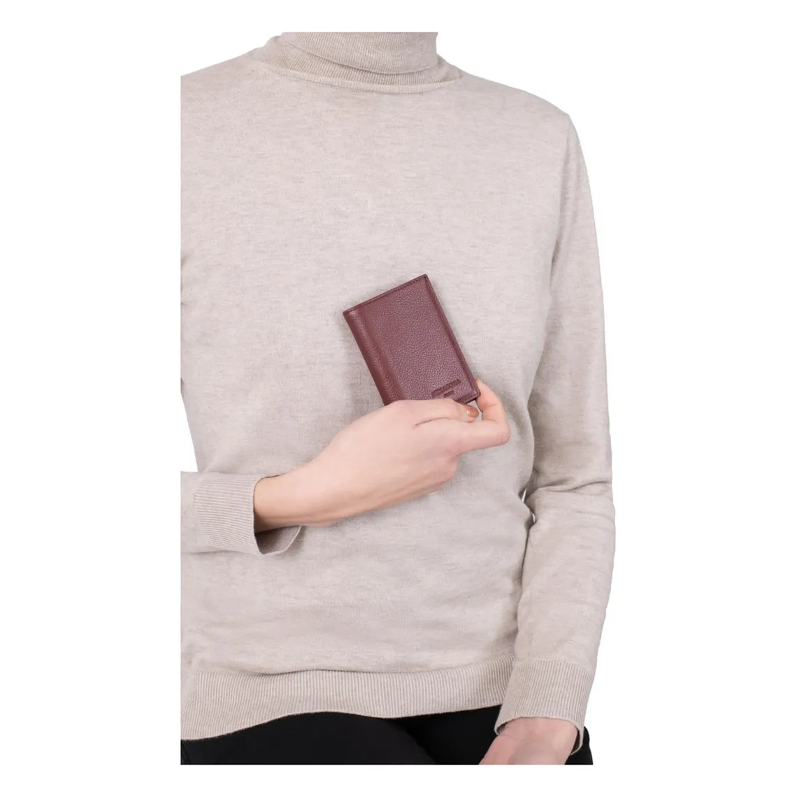 Porte-cartes Cuir CONFORT Tan Caleb | 3 Suisses
