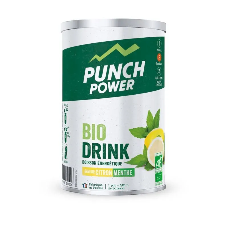 Punch Power Biodrink Citron-Menthe - Boisson énergétique | Hardloop