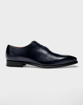 Richelieu cuir bleu Elyas