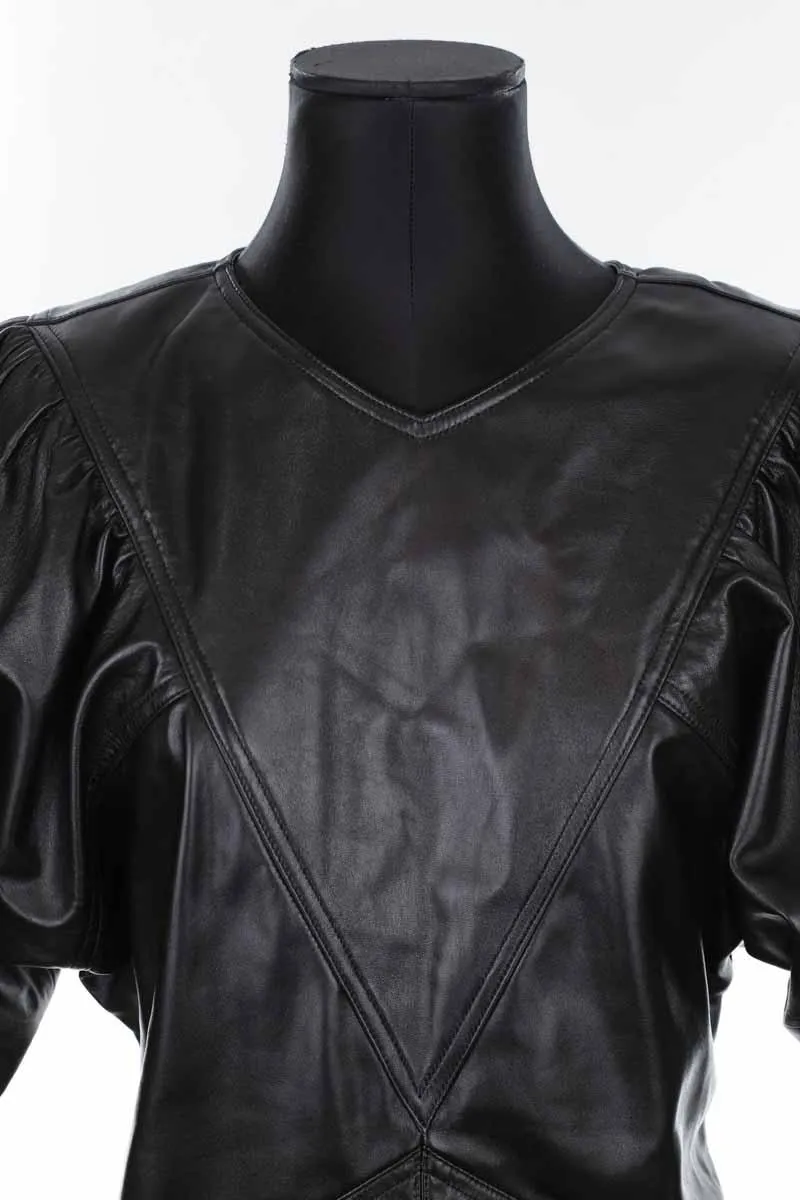 Robe en cuir
