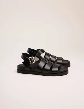 Sandales Scarlett - Cuir noir