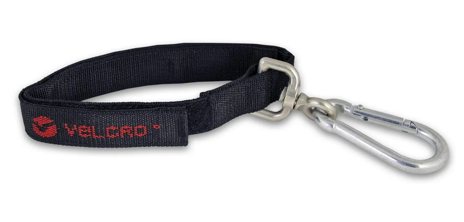 Sangle de suspension auto-agrippante avec mousqueton Velcro