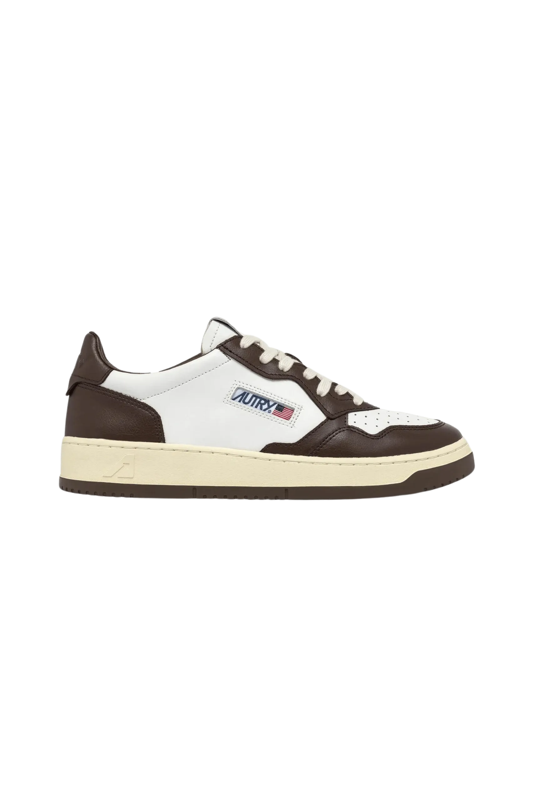 Sneakers Medalist Cuir Blanc Marron