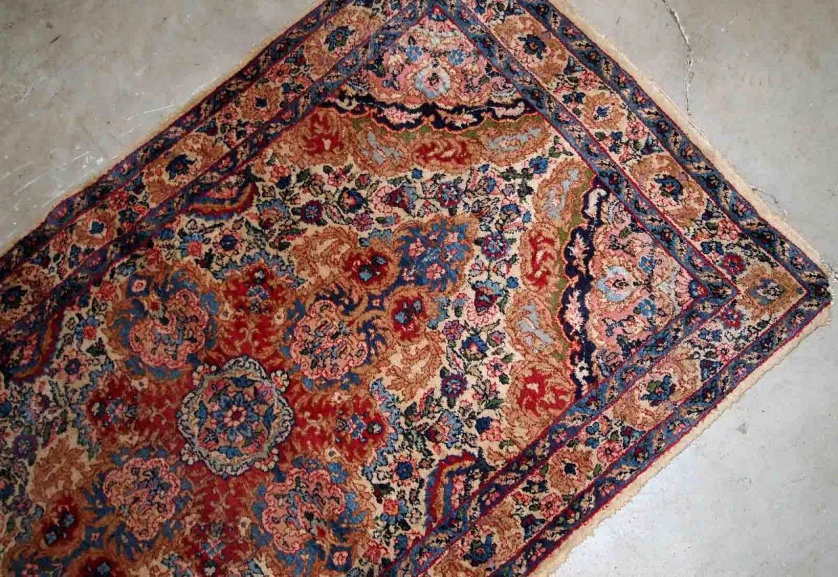 Tapis ancien Persan Kerman fait main, 1B807