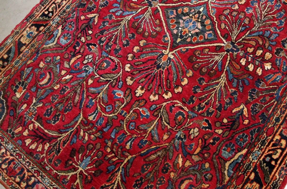 Tapis ancien Persan Sarouk fait main, 1B730