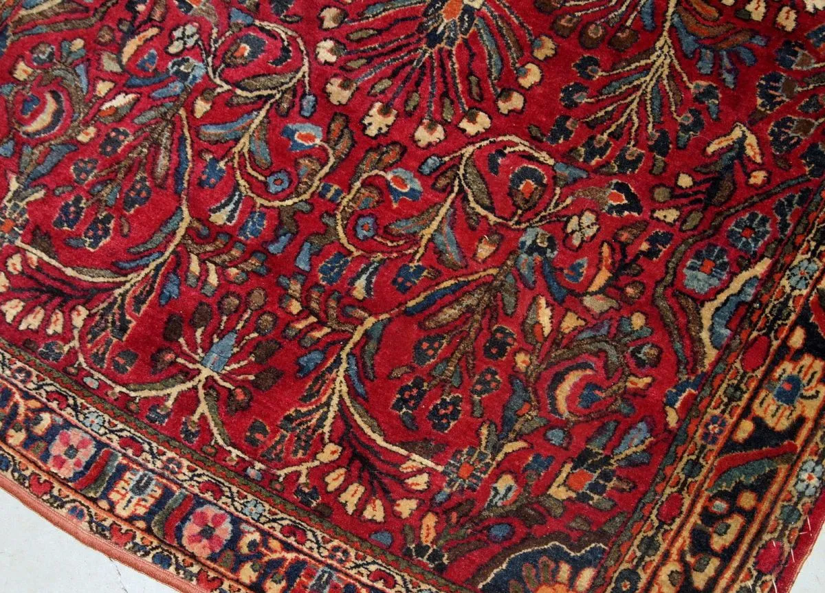 Tapis ancien Persan Sarouk fait main, 1B730