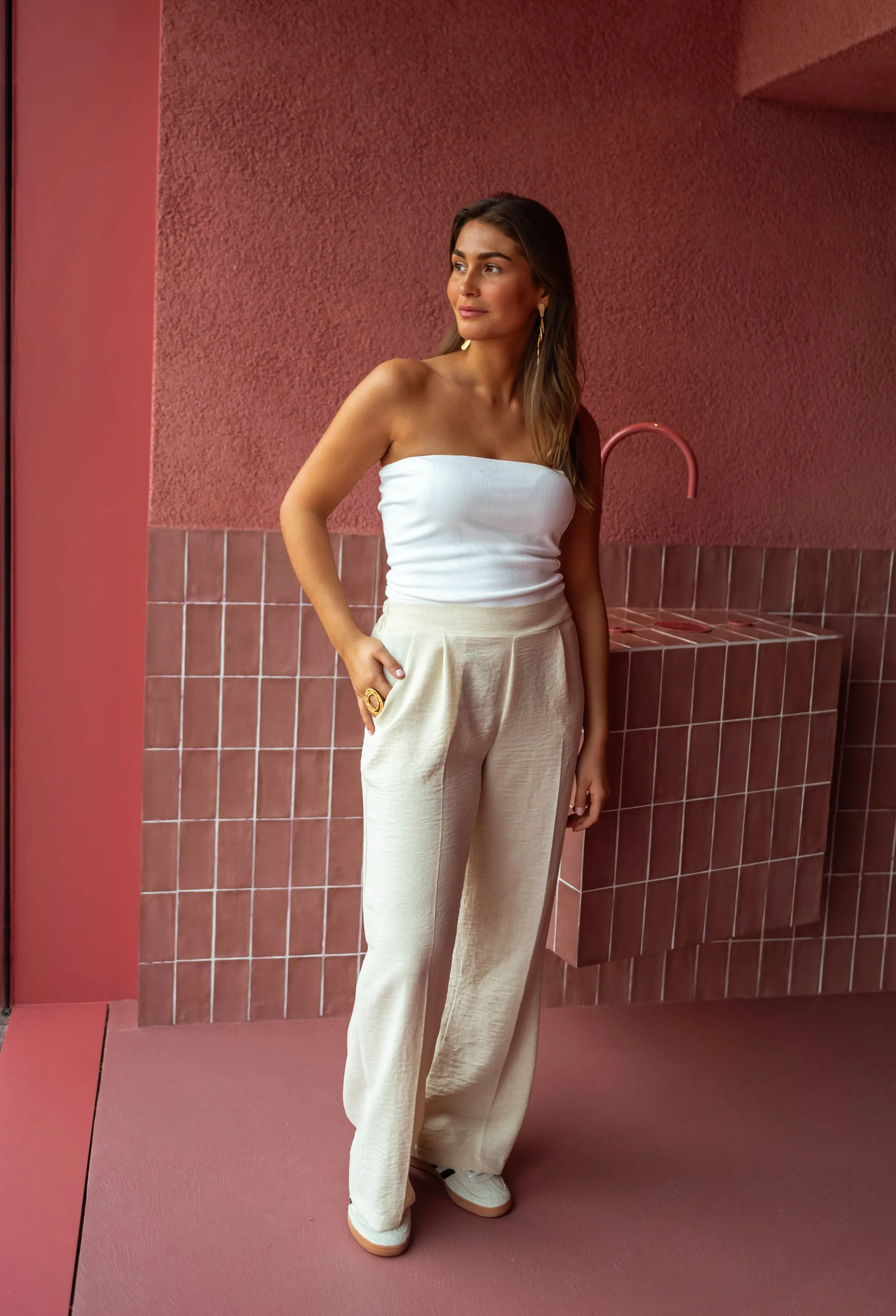 Top Andrea Gris - Moulant - Bustier - Elastique
