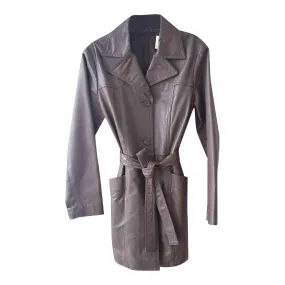 Trench en cuir