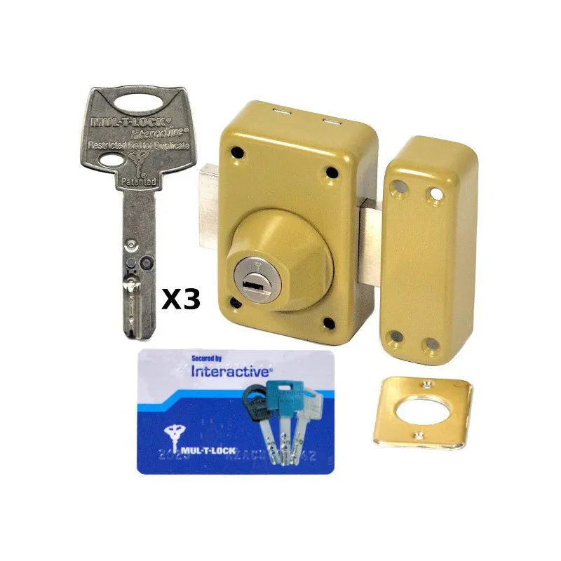 Verrou mul-t-lock Interactif à 2 entrées 60 mm